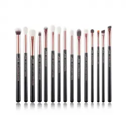 Jessup Beauty - Set de brochas 15 piezas - T157: Black/Rose Gold