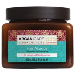 Arganicare  Mascarilla Reparadora y Nutritiva para Cabello Teñido, 500 ml