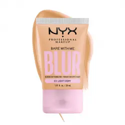 Nyx Professional Makeup - Base de maquillaje difuminadora Bare With Me Blur Skin Tint - 03: Light Ivory