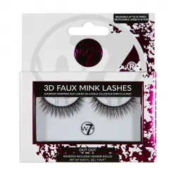 W7 - Pestañas postizas 3D Faux Mink Lashes - Out Out