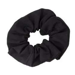 Scrunchie AlgodÃ³n OrgÃ¡nico Negro