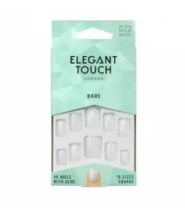 Elegant Touch - Uñas Postizas Totally Bare - 001: Square