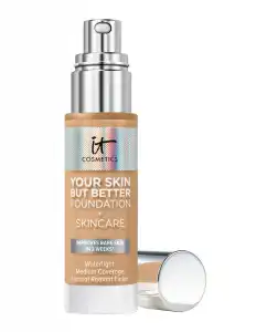 IT Cosmetics - Base De Maquillaje Cobertura Media Your Skin But Better Foundation + Skincare