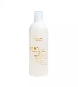 Ziaja - Gel de ducha y champú 2 en 1 para hombre 400 ml - Mountain pepper