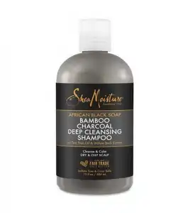 Shea Moisture - Champú equilibrante - jabón negro africano y carbón de bambú