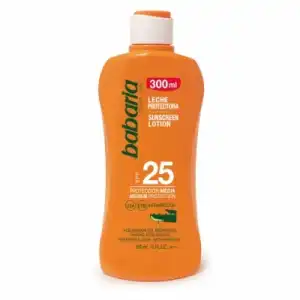 Babaria Leche Protectora Solar Aloe Vera SPF 25, 300 ml