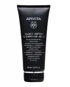 Apivita - Gel Limpiador Detox Negro Con Carbón Activo Y Propóleo