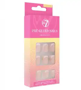 W7 - Uñas postizas Pre-Glued Nails - French Envy