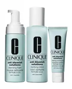 Clinique - Estuche De Regalo Sistema 3 Pasos Anti-Blemish Solutions