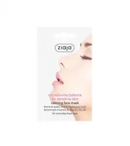 Ziaja - Mascarilla facial microbioma - Calmante para pieles sensibles