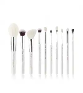 Jessup Beauty - Set de brochas 10 piezas - T243: White/Silver