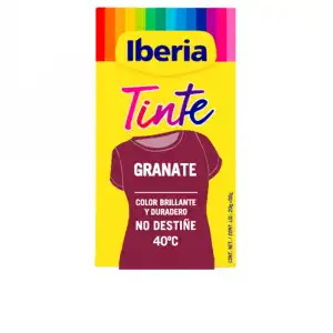 Iberia Tinte Ropa no destiñe 40º #granate 70 gr