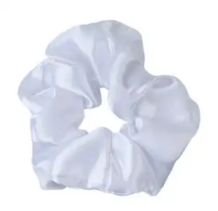 Scrunchie SatÃ©n Blanco