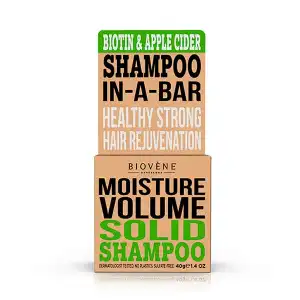 Moisture Volume Solid Shampoo Biotin & Apple Cider