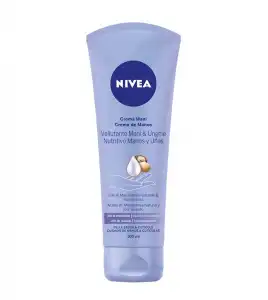 Nivea - Crema de manos nutritiva para manos y uñas - Aceite de macadamia natural y flor de loto