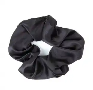 Scrunchie SatÃ©n Negro