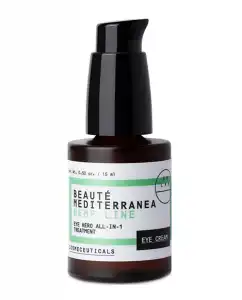 Beauté Mediterranea - Contorno De Ojos Eye Hero All-In-One Treatment Con Bakuchiol Y Niacinamida Vegana 94% De Ingredientes Naturales 15 Ml