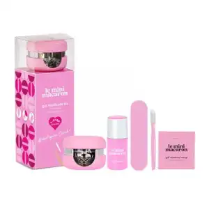 Le Mini Macaron Gel Manicure Kit Bubblegum Crush, 125 gr