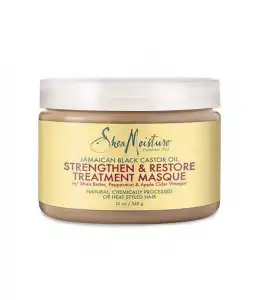 Shea Moisture - Mascarilla Fortalece + Restaura - Aceite de ricino negro de Jamaica