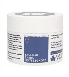 Biofficina Toscana - Bálsamo acondicionador para barba Hombre - Aroma amaderado