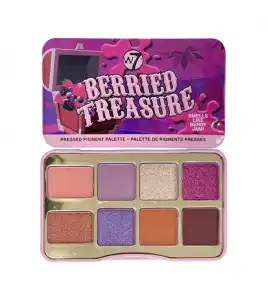 W7 - Mini paleta de pigmentos prensados Berried Treasure - Aroma mermelada de bayas