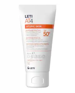 Leti - Crema Solar Rostro Defense Facial SPF50 50 Ml AT4