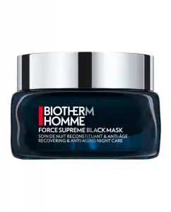 Biotherm Homme - Mascarilla Antiedad De Noche Force Supreme Black Mask 50 Ml