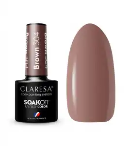 Claresa - Esmalte semipermanente Soak off - 304: Brown