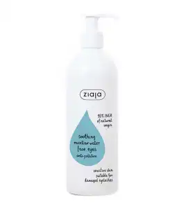 Ziaja - Agua micelar calmante para rostro y ojos - Pieles sensibles