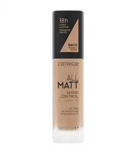 Catrice - Base de maquillaje All Matt Shine Control - 046N: Neutral Toffee