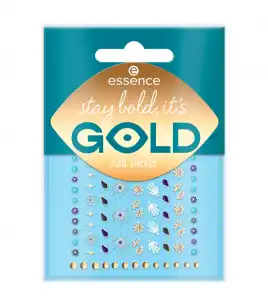 essence - Pegatinas para uñas Stay Bold, it's GOLD