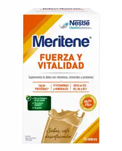 Meritene - 15 Sobres Batido Sabor Café Descafeinado