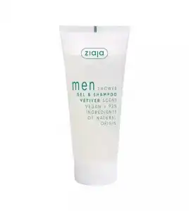 Ziaja - Gel de ducha y champú 2 en 1 para hombre 200 ml - Vetiver