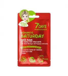 7 Days - Mascarilla facial 7 días - Romantic Saturday