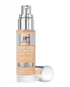 IT Cosmetics - Base De Maquillaje Cobertura Media Your Skin But Better Foundation + Skincare