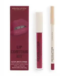 Revolution - Set de labios Lip Contour - Fierce Wine