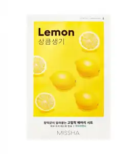 Missha - Mascarilla Airy Fit Sheet Mask - Limón