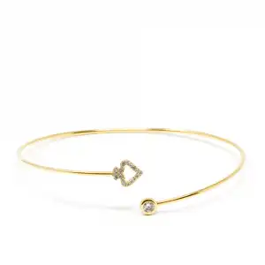 Rígida Mews pulsera #oro brillo 1 u