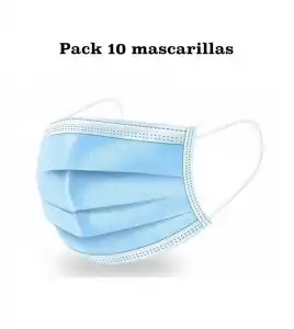 Varios - Pack 10 mascarillas higiénicas desechables 3PLY