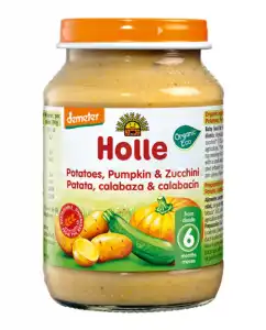 Holle - Tarrito Patatas, Calabaza Y Calabacin 190 G