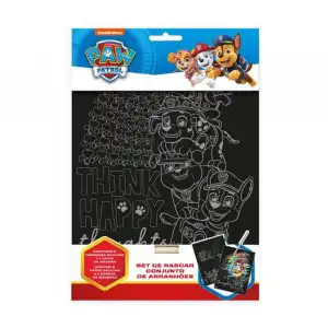 Paw Patrol Set de Papeleria Scratch Art