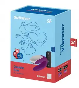 Satisfyer - Vibrador para parejas Double Fun - Violeta