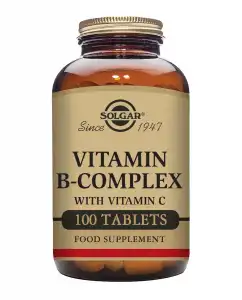 SOLGAR - 100 Comprimidos B Complex Con Vitamina C