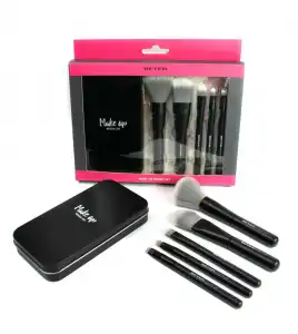 Beter - Set de mini brochas de maquillaje Black Edition