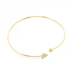 Rígida Coney pulsera #oro brillo 1 u