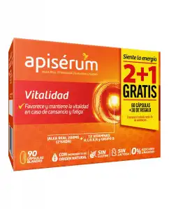 Apisérum - 90 Cápsulas Vitalidad Apiserum