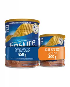 Ensure - Complemento Nutricional Chocolate 850 G + 400 G Nutrivigor