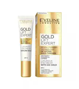 Eveline Cosmetics - Crema para contorno de ojos y párpados Gold Lift Expert