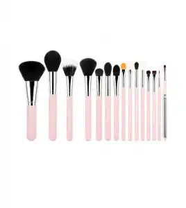 Jessup Beauty - Set de brochas 15 piezas - T094: Pink/Silver