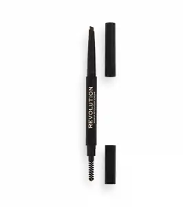 Revolution - Lápiz para cejas Duo Brow Definer - Medium Brown